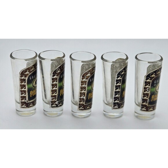 Set 5 Green Bay Packers NFL Vaso Tequilero 2oz Shot Glasses Barware Collectible - Picture 4 of 6